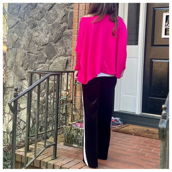 XL Boho Oversized Knit Boxy Top pink - Picture 6 of 6